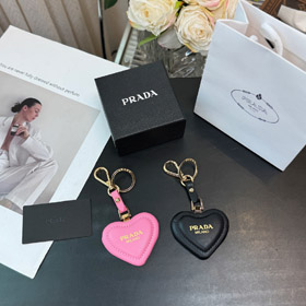 Prada 520 peach heart love pendant bag hanging-3826  